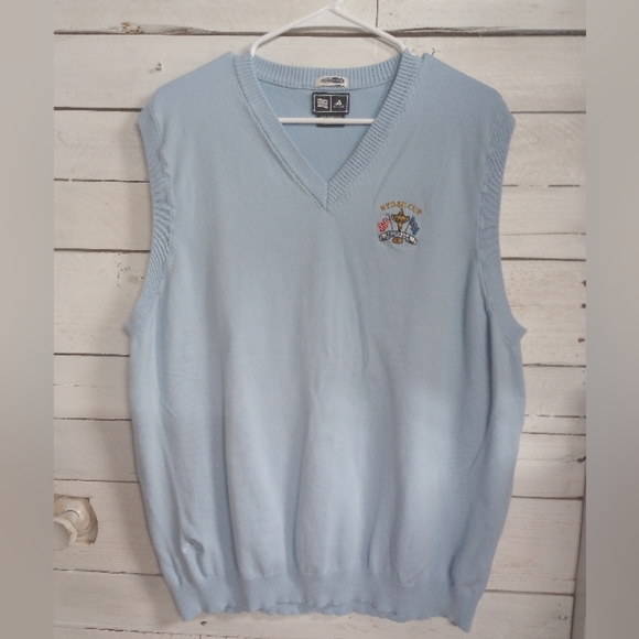Vintage Adidas Ryder Cup Valhalla Pullover Sleeveless Sweater Vest Mens XL Golf - Picture 1 of 9
